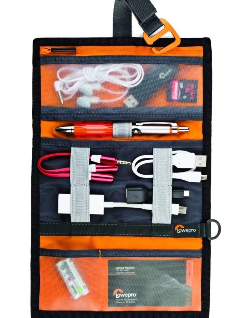 Lowepro Gearup Wrap compact travel organizer cables adapters usb sticks